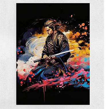 Japanese Warrior, Wall Decor Samurai Art, Samurai Canvas Prints