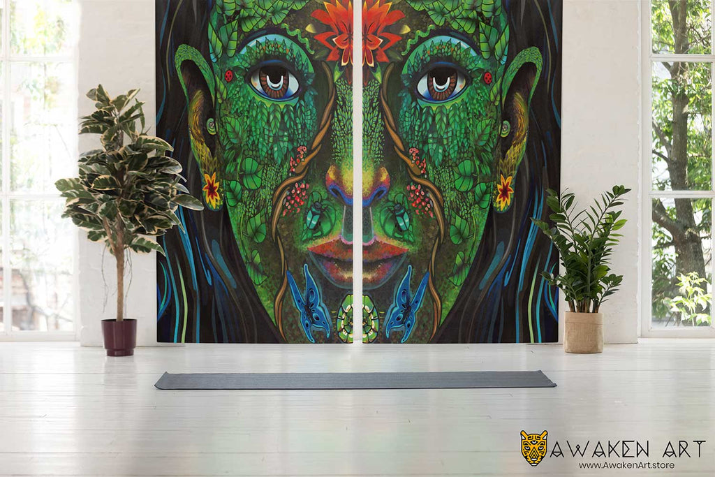 High Quality Print Unique Long Velour Curtain Home Window Decor | Awaken Art | Art by Clancy Cavnar