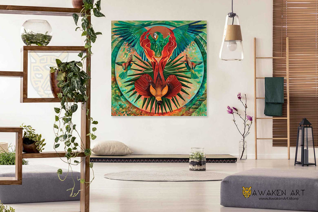 Home Decor Canvas Wall Art Inspirational Wall Hanging Large Canvas Wall Art |  ''Birds of Paradise