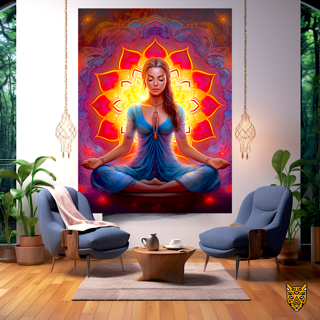 Inner harmony Woman Meditating and Spiritual Alignment
