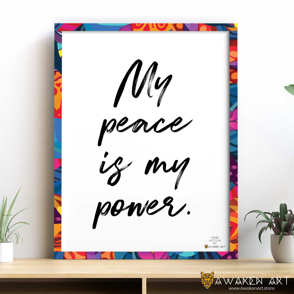 Wall Art Print Positive Affirmation Self Love Canvas Print Wall Decor Wall Hanging Art | Inspiring Quotes by Awaken Art