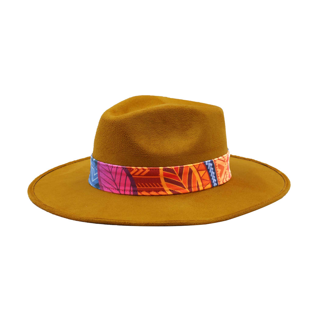 Awaken Art Design Yellow Unique Hats Bands Feather