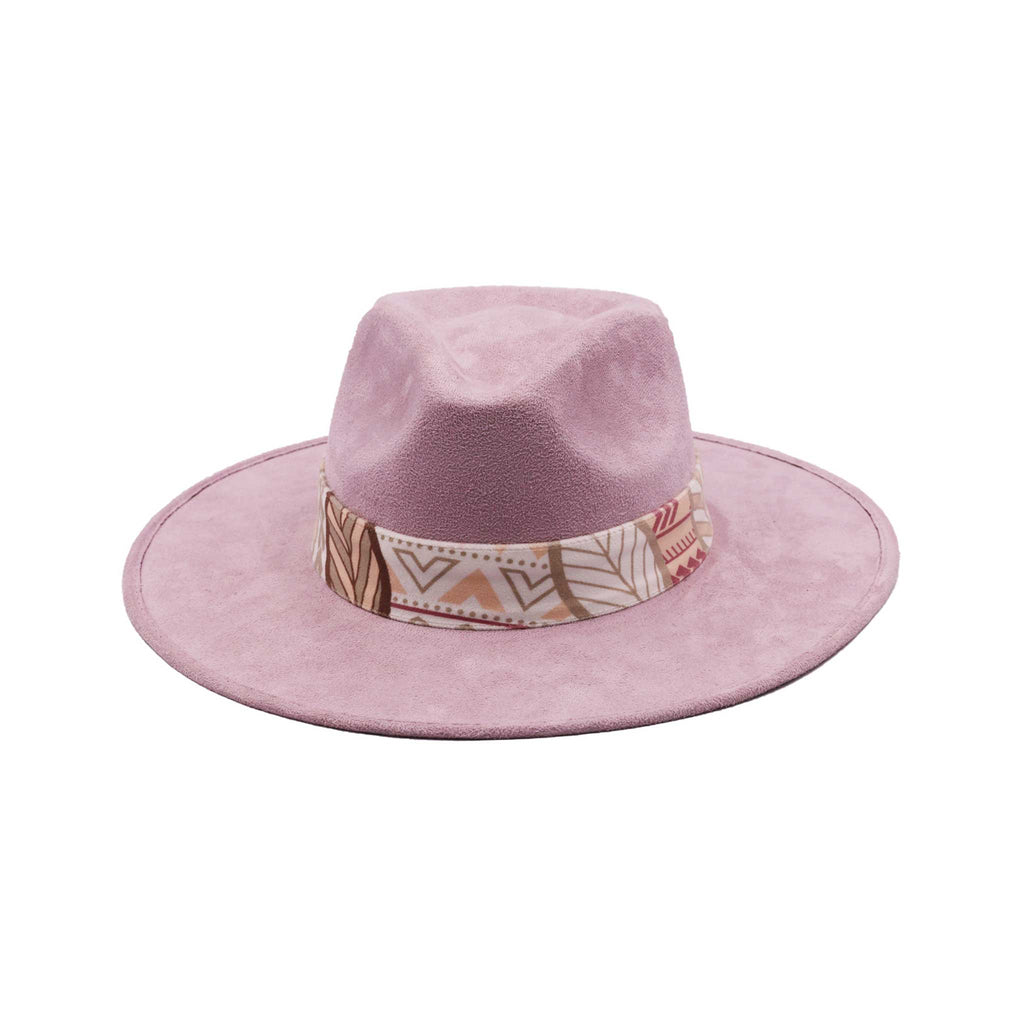 Fedora Hats Unique Stylish Light Pink Design