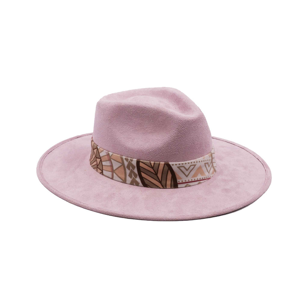 Fedora Hats Unique Stylish Light Pink Design