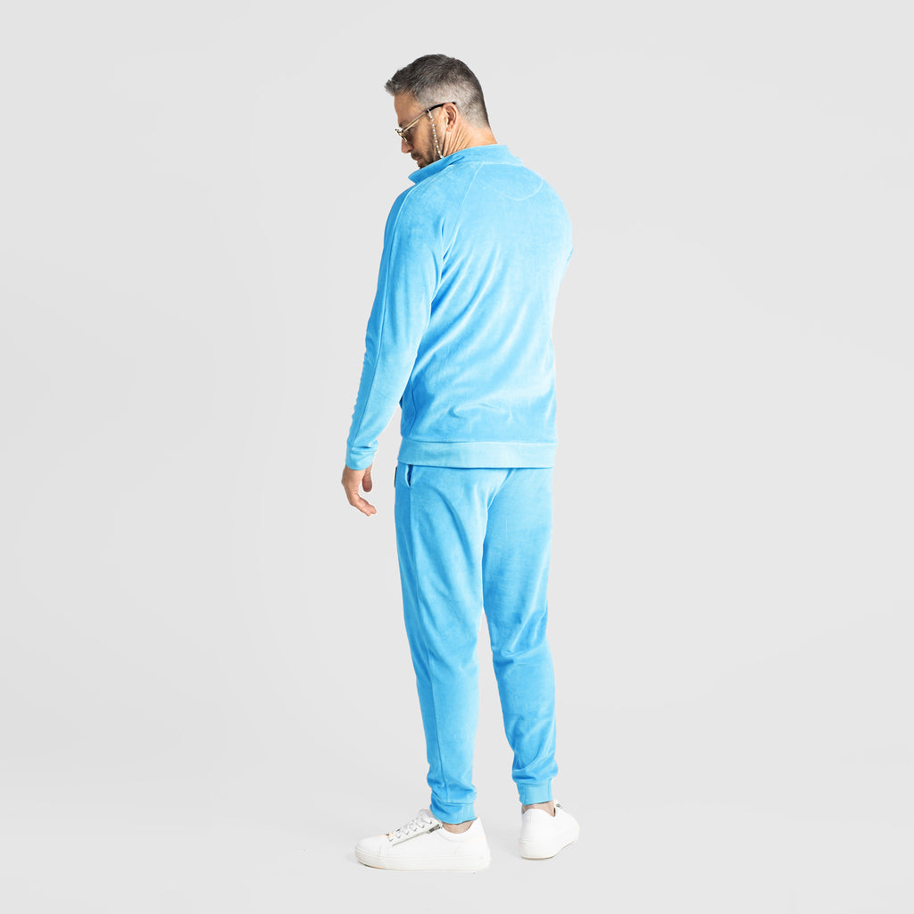 Light Blue Velour Sets Unique Stylish Mens Outfit Unique Design | by AWAKEN ART