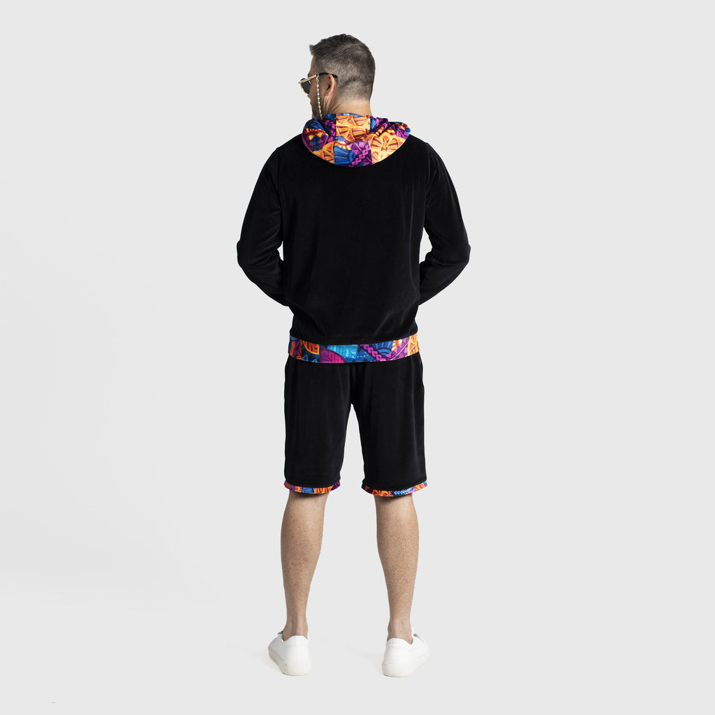 Black Shorts Mens Clothing Velour Unique Outfit | by AWAKEN ART