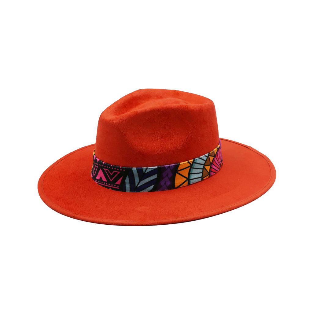 Unique Style Design Dark Orange Fedora Hats Awaken Art