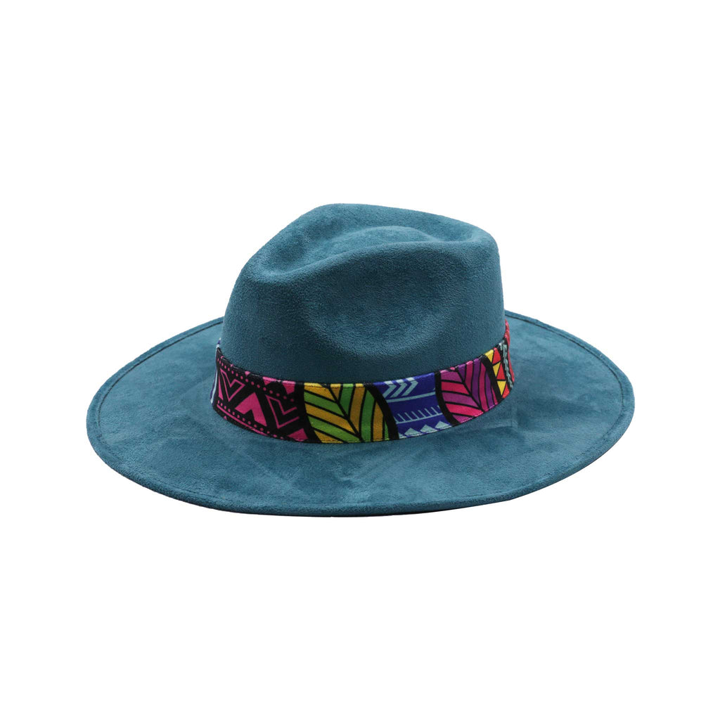 Turquoise Awaken Art Hats Fedora High Quality