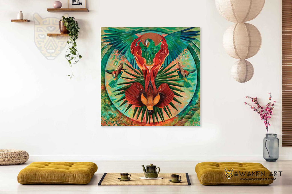 Home Decor Canvas Wall Art Inspirational Wall Hanging Large Canvas Wall Art |  ''Birds of Paradise
