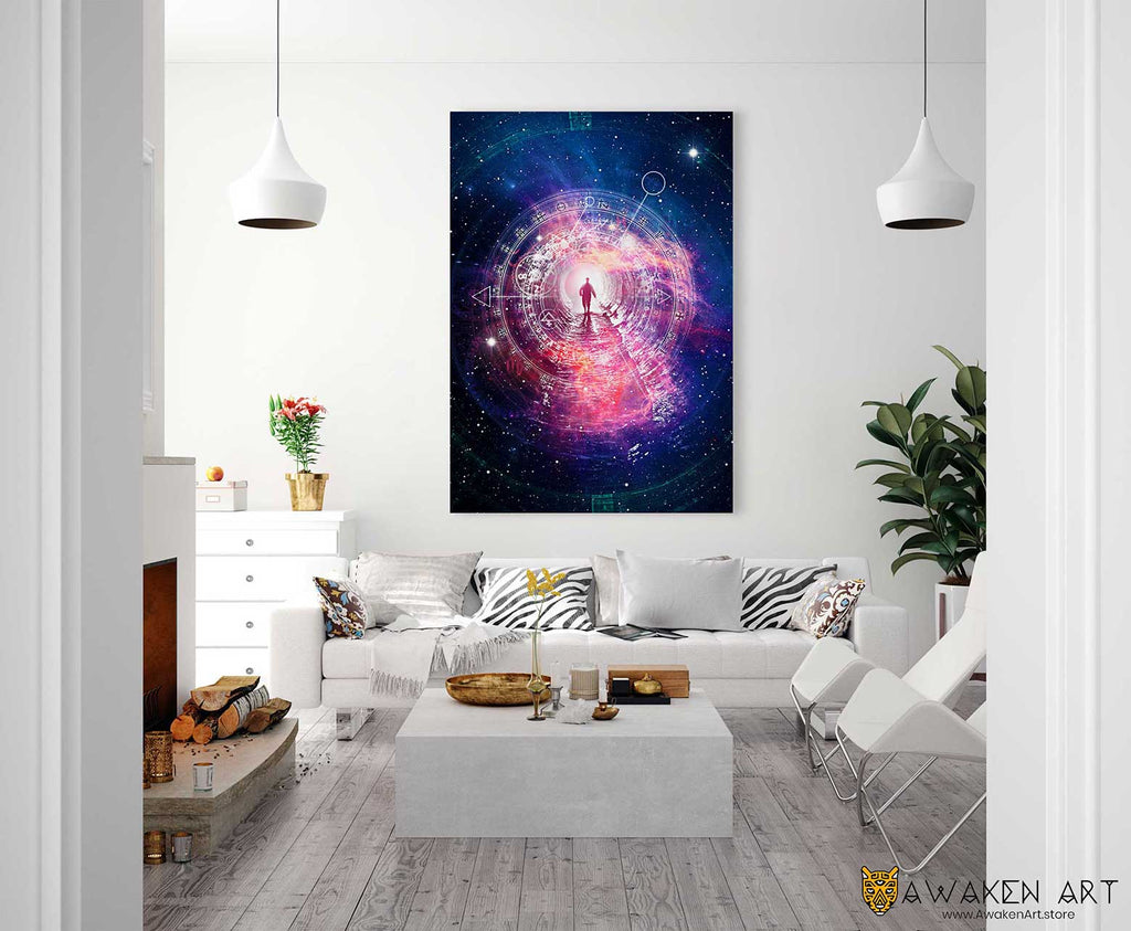 Large Wall Art Home Decor Wall Art Wall Hanging Art Beyond Time And Space Inspirational Canvas Wall Art |  ''Beyond Time And Space
